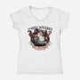 Grey Wizard Fireworks-Womens-V-Neck-Tee-momma_gorilla
