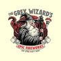 Grey Wizard Fireworks-Unisex-Kitchen-Apron-momma_gorilla