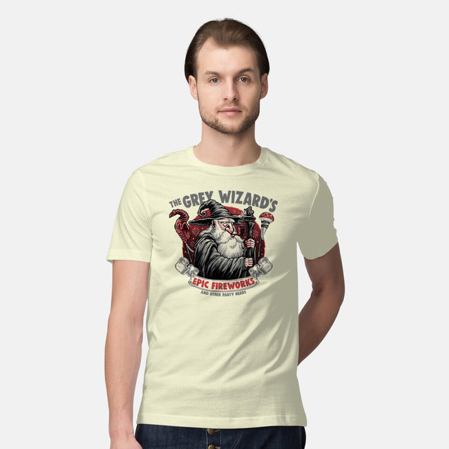 Grey Wizard Fireworks-Mens-Premium-Tee-momma_gorilla
