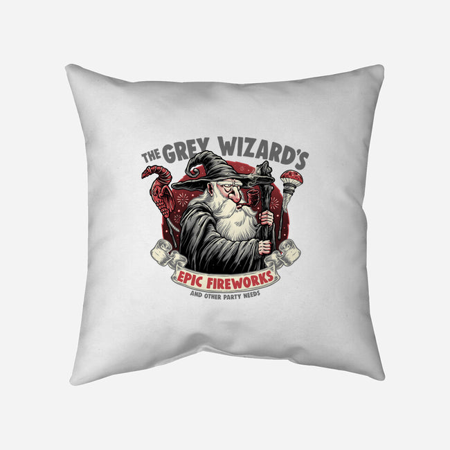 Grey Wizard Fireworks-None-Removable Cover w Insert-Throw Pillow-momma_gorilla