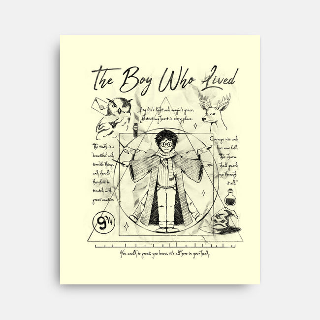Vitruvian Wizard-None-Stretched-Canvas-Arigatees
