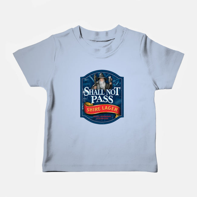 Shall Not Pass Lager-Baby-Basic-Tee-NMdesign