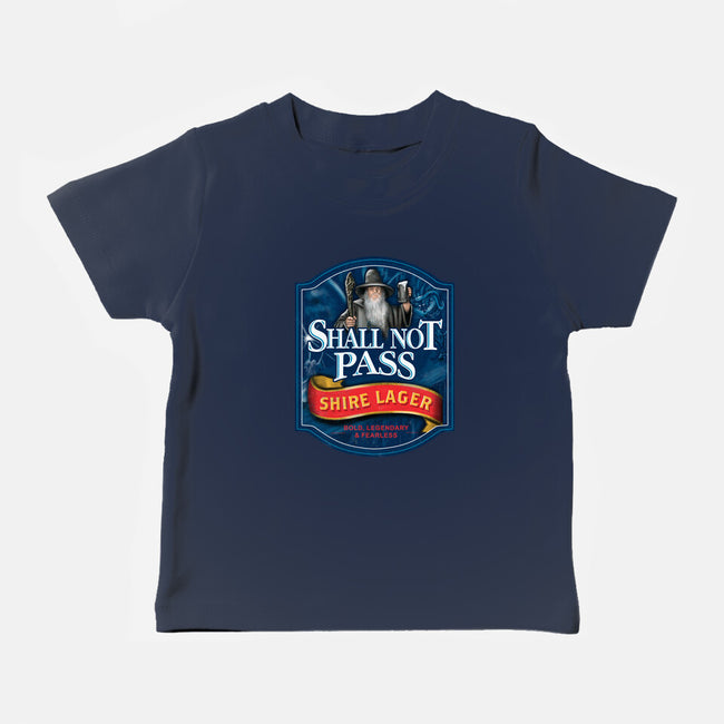 Shall Not Pass Lager-Baby-Basic-Tee-NMdesign