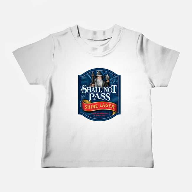Shall Not Pass Lager-Baby-Basic-Tee-NMdesign