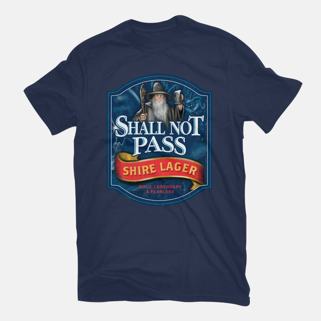 Shall Not Pass Lager-Mens-Heavyweight-Tee-NMdesign