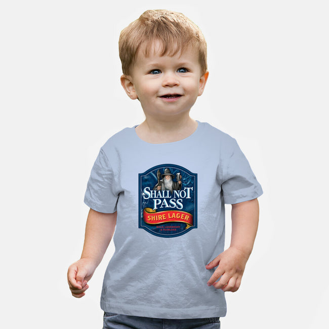 Shall Not Pass Lager-Baby-Basic-Tee-NMdesign