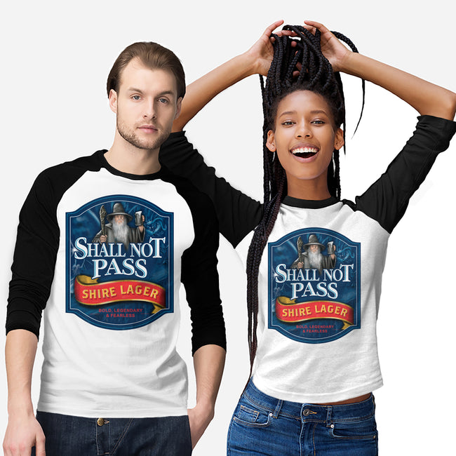Shall Not Pass Lager-Unisex-Baseball-Tee-NMdesign