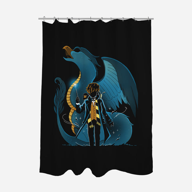 Magic And Animals-None-Polyester-Shower Curtain-Vallina84
