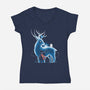 Magic Deer-Womens-V-Neck-Tee-Vallina84