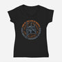Lord Of The Land Of Shadow-Womens-V-Neck-Tee-momma_gorilla