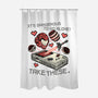 Take These-None-Polyester-Shower Curtain-momma_gorilla