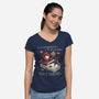 Take These-Womens-V-Neck-Tee-momma_gorilla