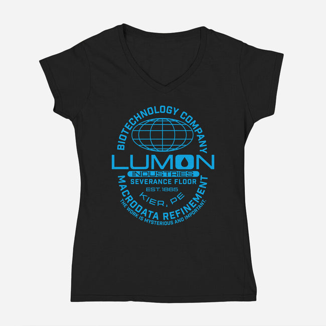 Lumon Ind-Womens-V-Neck-Tee-CarloJ1956