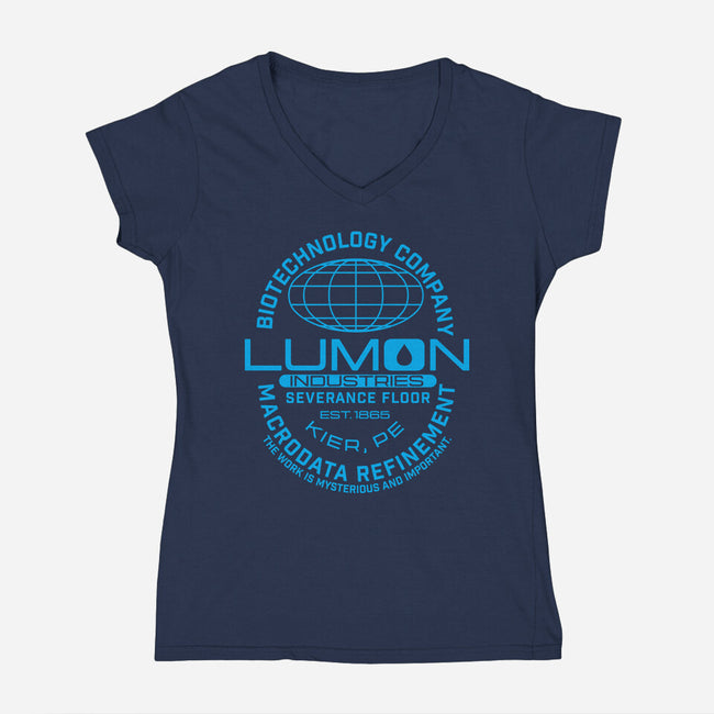 Lumon Ind-Womens-V-Neck-Tee-CarloJ1956