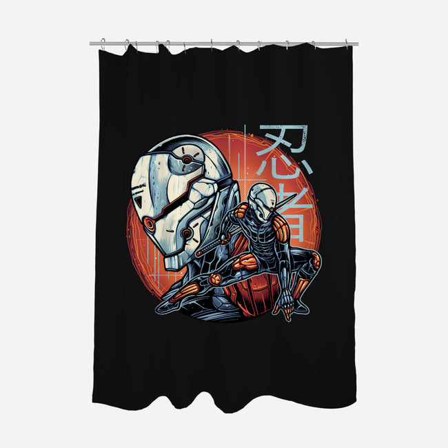 Forsaken Ninja-None-Polyester-Shower Curtain-momma_gorilla