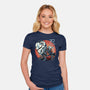 Forsaken Ninja-Womens-Fitted-Tee-momma_gorilla