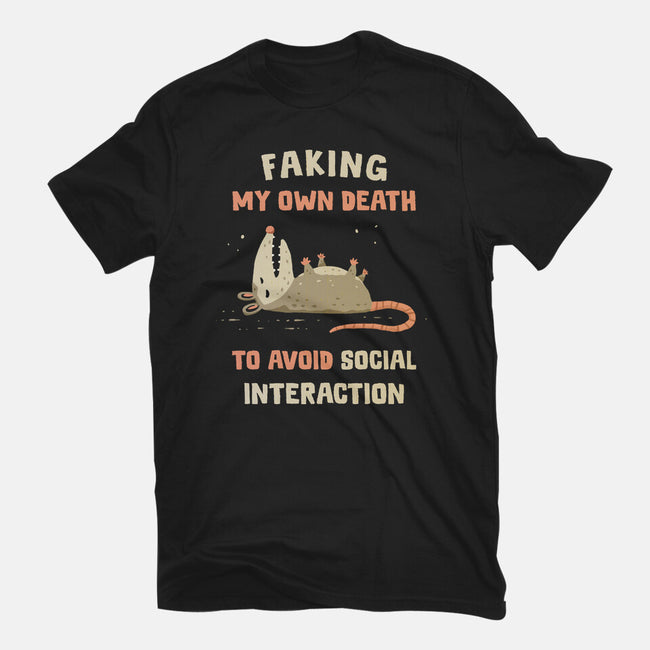Avoiding Social Interaction-Womens-Fitted-Tee-kg07