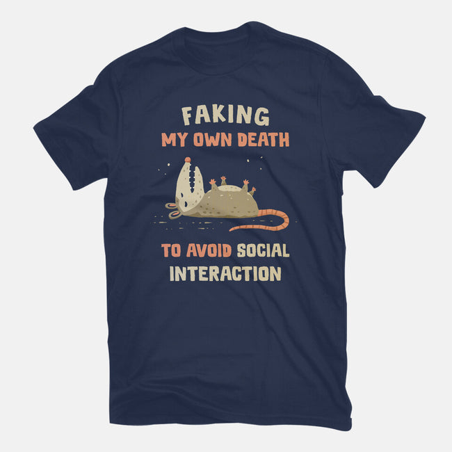 Avoiding Social Interaction-Womens-Fitted-Tee-kg07