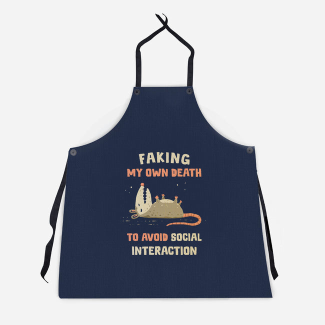 Avoiding Social Interaction-Unisex-Kitchen-Apron-kg07