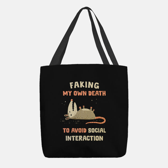 Avoiding Social Interaction-None-Basic Tote-Bag-kg07