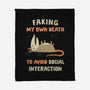 Avoiding Social Interaction-None-Fleece-Blanket-kg07