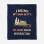 Avoiding Social Interaction-None-Fleece-Blanket-kg07