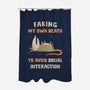 Avoiding Social Interaction-None-Polyester-Shower Curtain-kg07