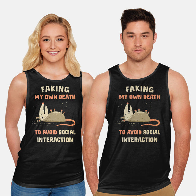 Avoiding Social Interaction-Unisex-Basic-Tank-kg07