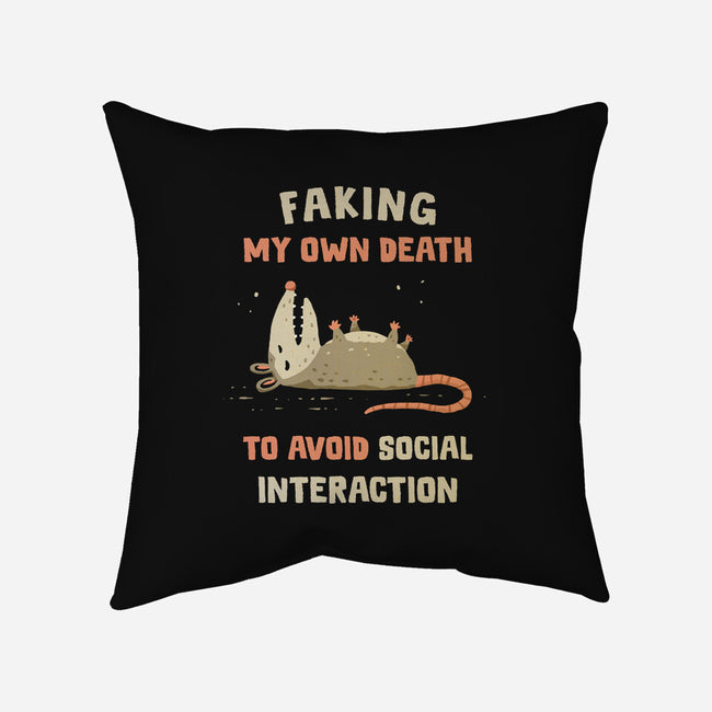 Avoiding Social Interaction-None-Removable Cover w Insert-Throw Pillow-kg07