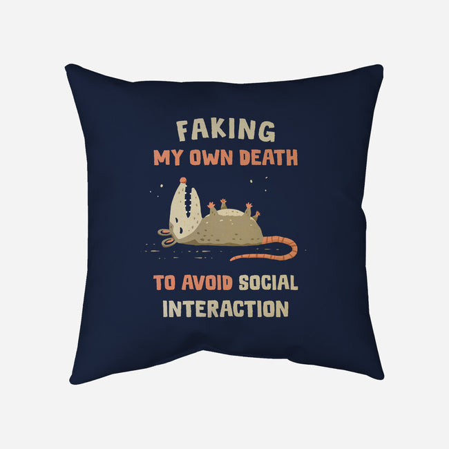 Avoiding Social Interaction-None-Removable Cover w Insert-Throw Pillow-kg07