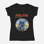 Skeletor Master Of Destruction-Womens-V-Neck-Tee-Diego Gurgell