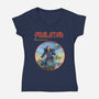 Skeletor Master Of Destruction-Womens-V-Neck-Tee-Diego Gurgell