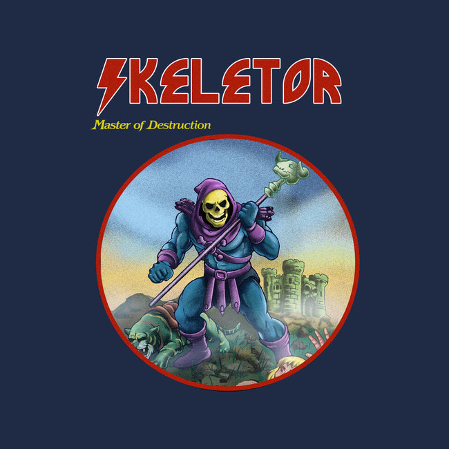 Skeletor Master Of Destruction-Womens-V-Neck-Tee-Diego Gurgell
