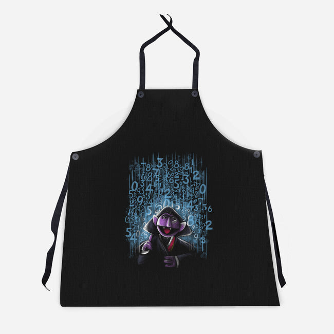 It's Raining Numbers-Unisex-Kitchen-Apron-zascanauta