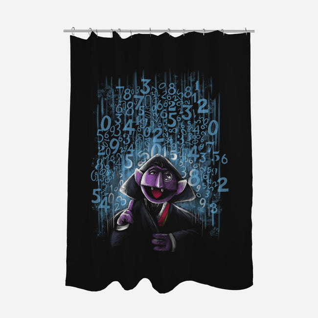 It's Raining Numbers-None-Polyester-Shower Curtain-zascanauta