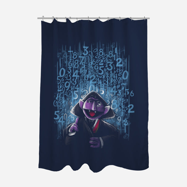It's Raining Numbers-None-Polyester-Shower Curtain-zascanauta