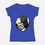 Black And White Cats-Womens-V-Neck-Tee-momma_gorilla