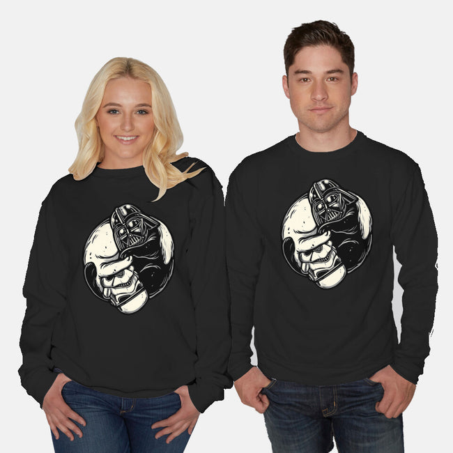 Black And White Cats-Unisex-Crew Neck-Sweatshirt-momma_gorilla