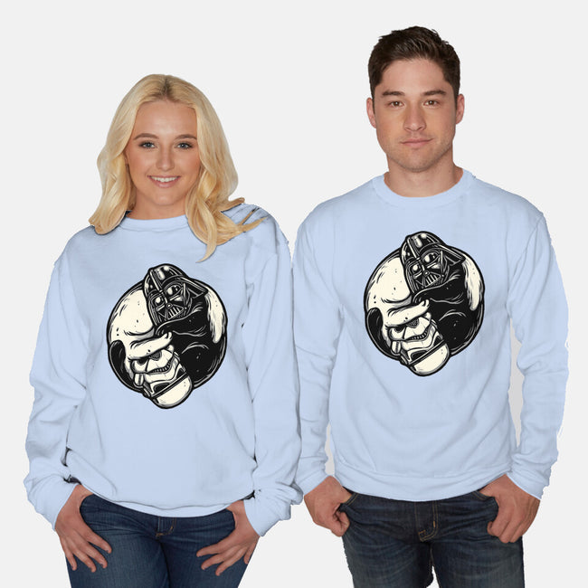 Black And White Cats-Unisex-Crew Neck-Sweatshirt-momma_gorilla