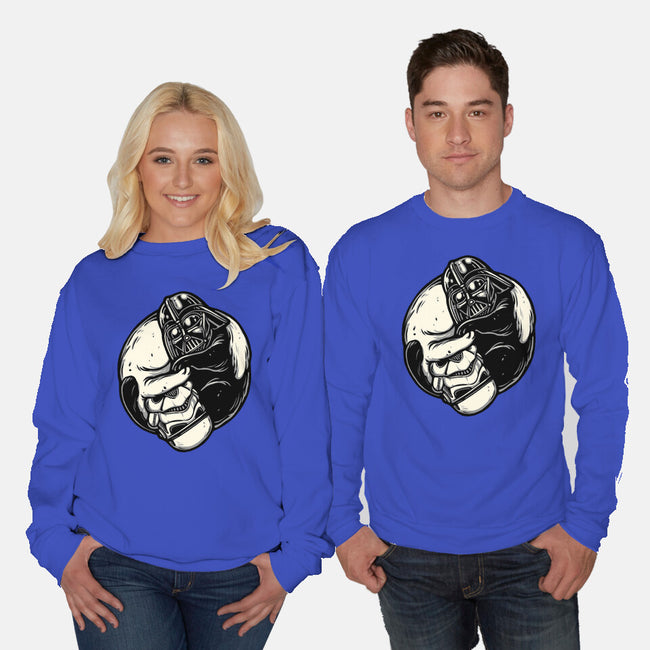 Black And White Cats-Unisex-Crew Neck-Sweatshirt-momma_gorilla
