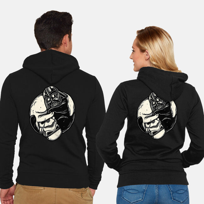 Black And White Cats-Unisex-Zip-Up-Sweatshirt-momma_gorilla