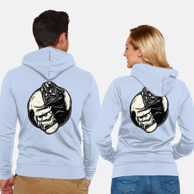 Black And White Cats-Unisex-Zip-Up-Sweatshirt-momma_gorilla