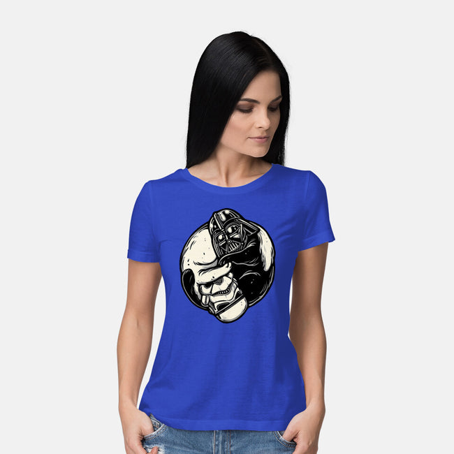 Black And White Cats-Womens-Basic-Tee-momma_gorilla