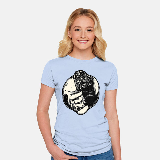 Black And White Cats-Womens-Fitted-Tee-momma_gorilla