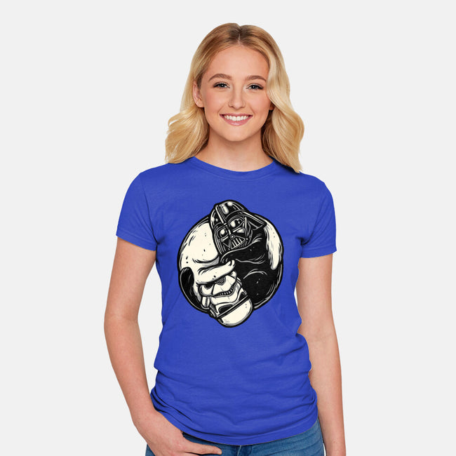 Black And White Cats-Womens-Fitted-Tee-momma_gorilla