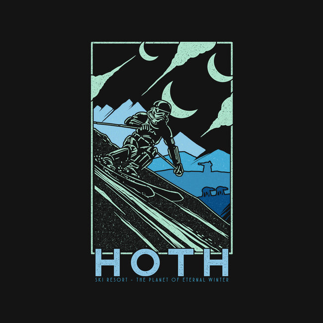 Hoth Ski Resort-Womens-V-Neck-Tee-sebasebi