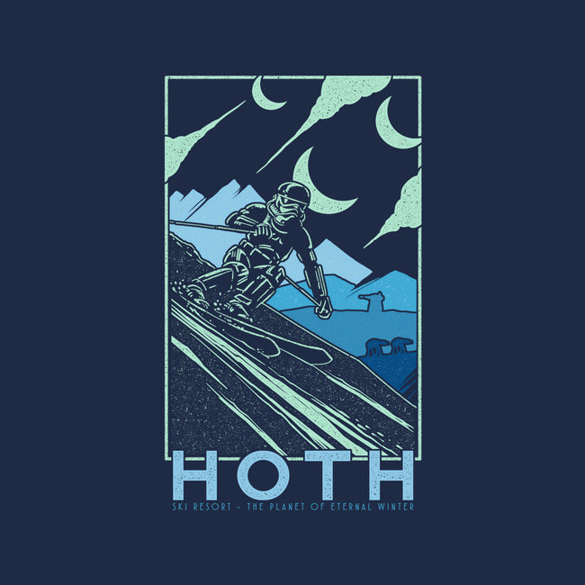 Hoth Ski Resort-Womens-Fitted-Tee-sebasebi