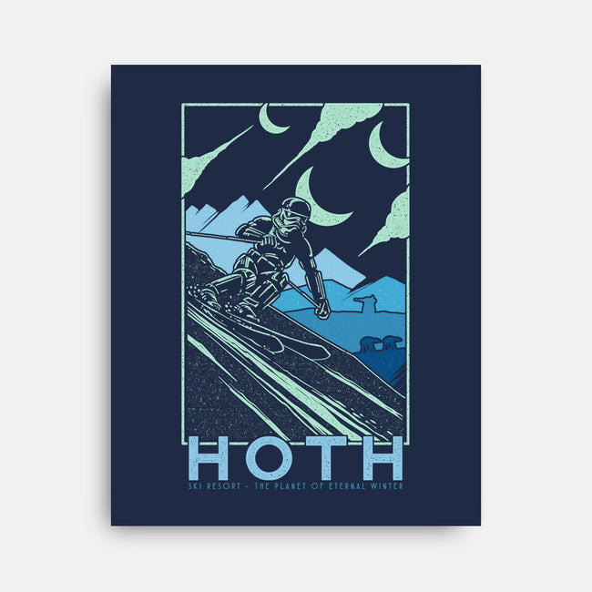 Hoth Ski Resort-None-Stretched-Canvas-sebasebi