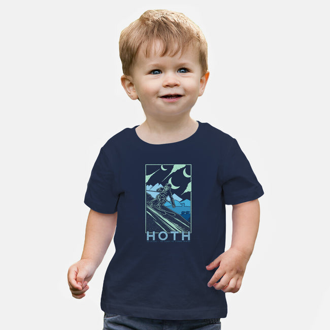 Hoth Ski Resort-Baby-Basic-Tee-sebasebi