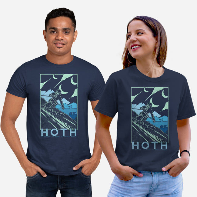 Hoth Ski Resort-Unisex-Basic-Tee-sebasebi